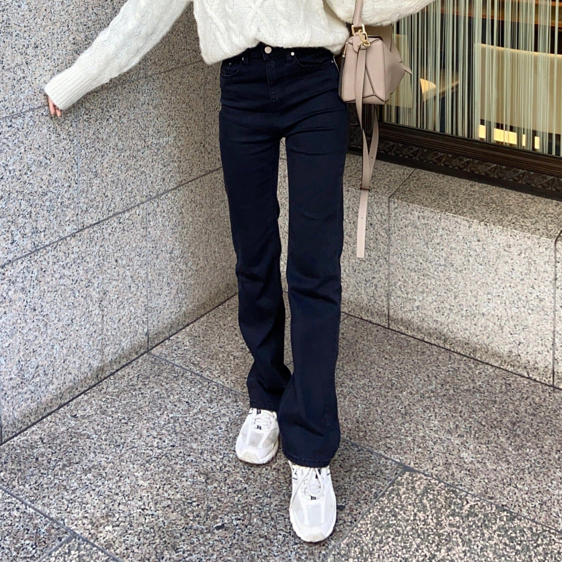 ❤️韓国シャツ ハイウエスト ファッション カジュアル ロングパンツ 2点セット
