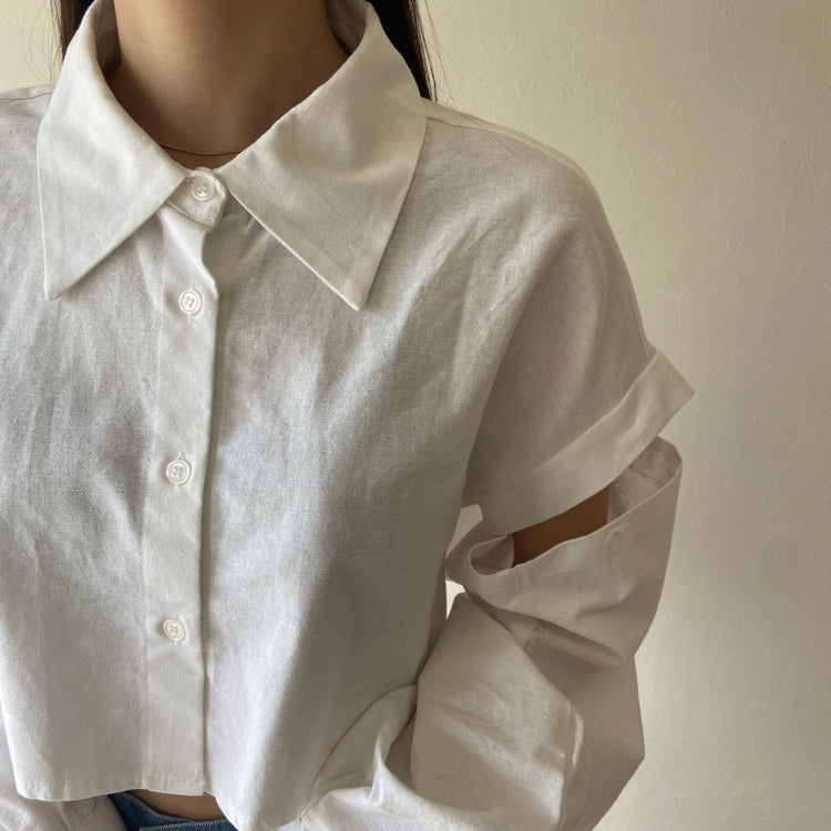 クロップド丈袖たぽシャツ | RiLi STORE