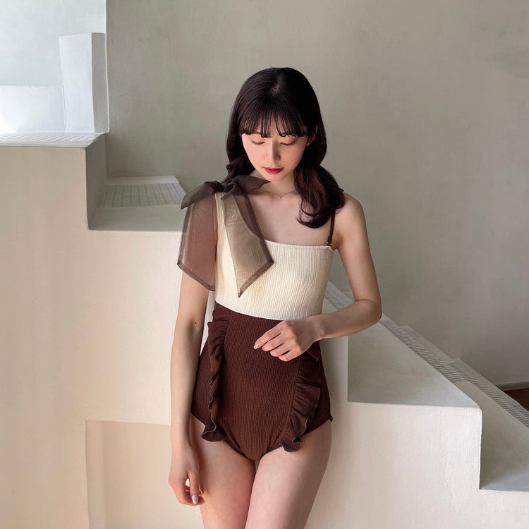 ワンショルダーリボン水着 | RiLi STORE ワンショルダーリボン水着 | RiLi STORE